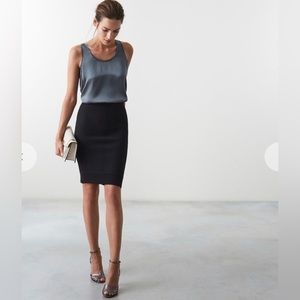 Reiss Melina Textured Knitted Pencil Skirt